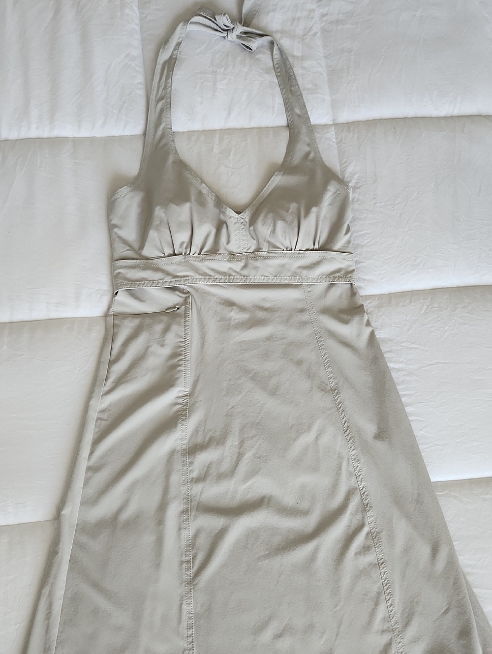 Athleta Light Mint Halter Mini Dress